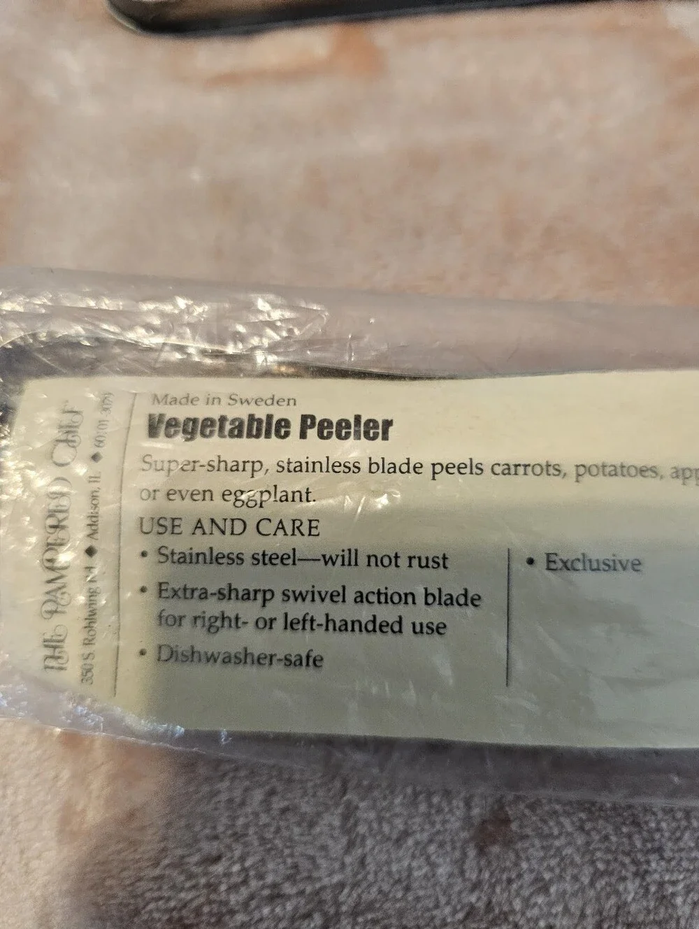 Vintage Pampered Chef Prep Set vegetable peeler 8 pc creative cutters